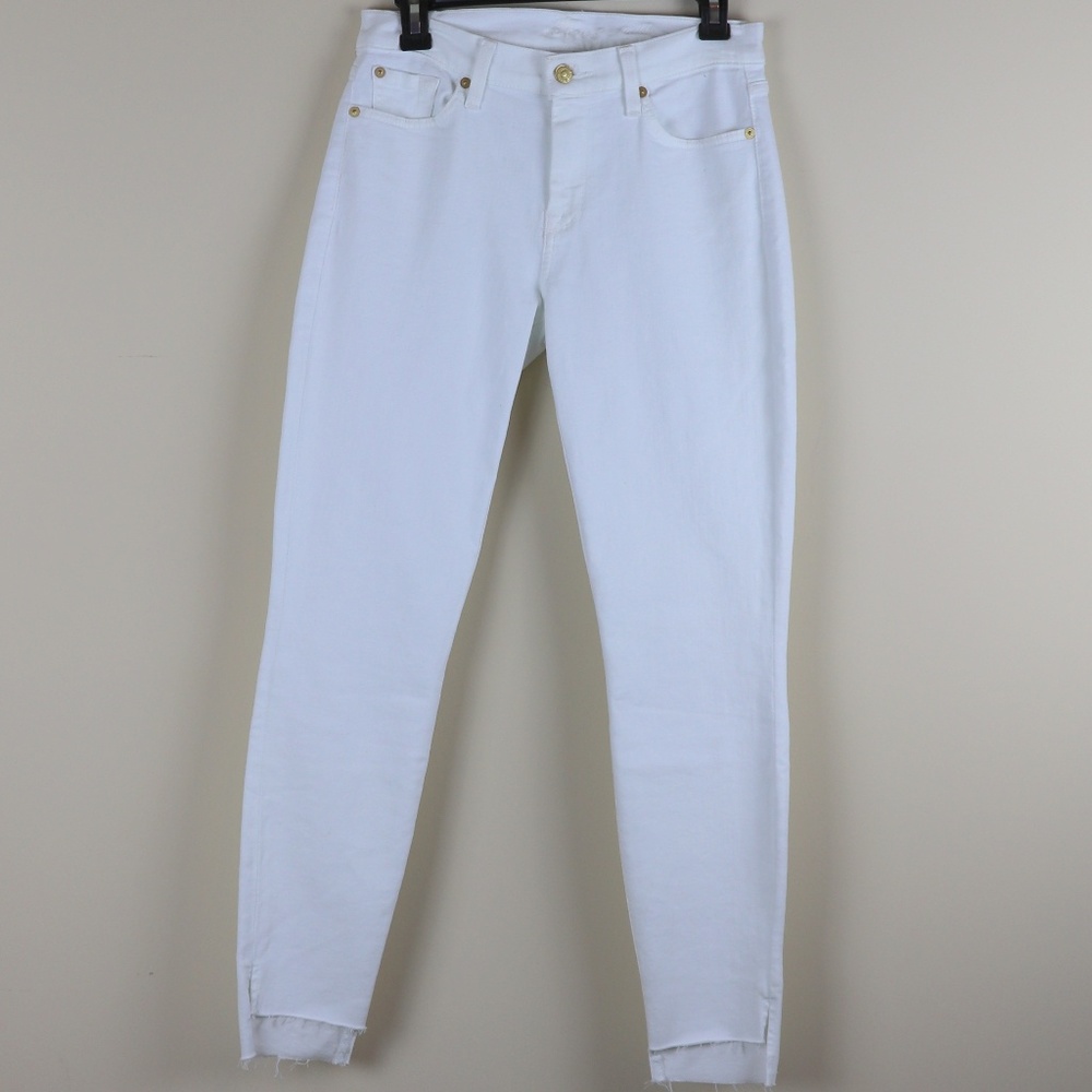 7 For All Mankind Guenevere White Size 28 NWT
